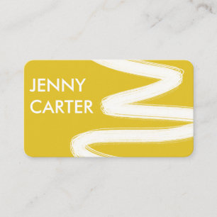 Cartão De Visita Simples e Minimalista Legal Traços Dourados