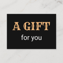 Cartão De Visita simples e mínimo adicionar o seu nome e endereço d