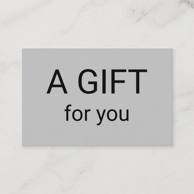 Cartão De Visita simples e mínimo adicionar o seu nome e endereço d (Frente)