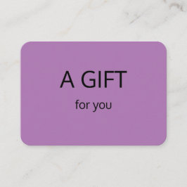 Cartão De Visita simples e mínimo adicionar o seu nome e endereço d