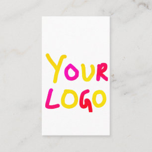 Cartão De Visita simples e mínimo adicione seu logotipo/design aqui