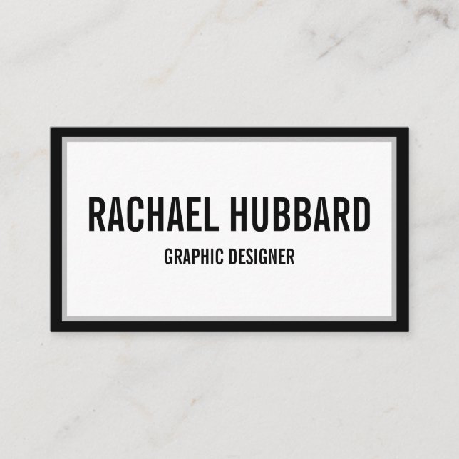 Cartão De Visita Simples e Moderno Código Qr Elegante Personalizado (Frente)