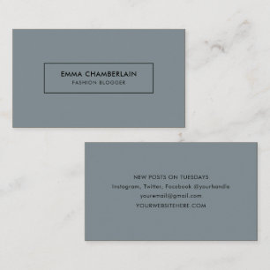 Cartão de visita Simples e Moderno Minimalista