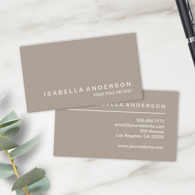 Cartão De Visita Simples e Moderno - Mínimo Profissional de Trama (Criador carregado)