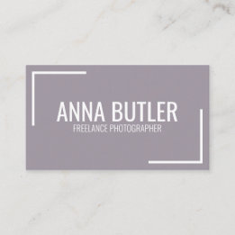 Cartão De Visita Simples e Roxo Planeamento Profissional Minimalist