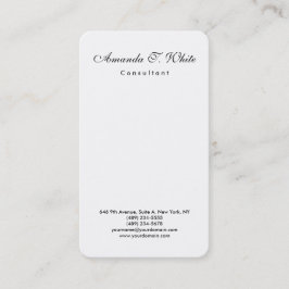 Cartão De Visita Simples e Simples Script de Pincel Simples Vertica