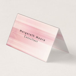 Cartão De Visita Simples Elegante, cor-de-rosa, profissional de fun