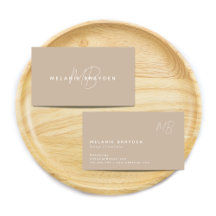 Simples Elegante Mínimalista Dois Monograma