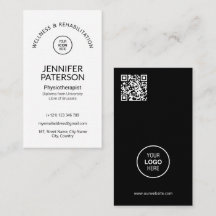 Simples Elegante Mínimo Código Qr Preto