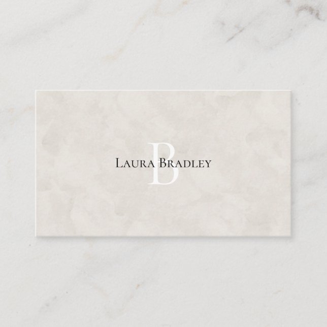 Cartão De Visita Simples Estilo Elegante de Luxo Monograma Carro Co (Frente)