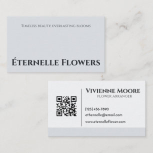 Cartão De Visita Simples Florista Moderno Minimalista Elegante