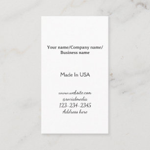 Cartão De Visita simples minimal adicione seu logotipo/design aqui