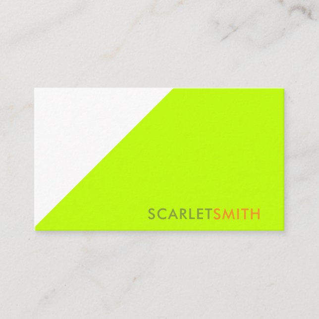 Cartão De Visita Simples minimalista moderno elegante (Frente)