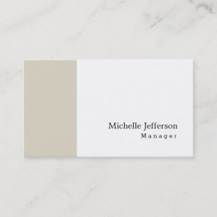Cartão De Visita Simples minimalista simples, Na moda moderno e úni