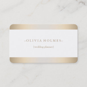 Cartão De Visita Simples, Moderno e Elegante, Gold Foil Metal Profe