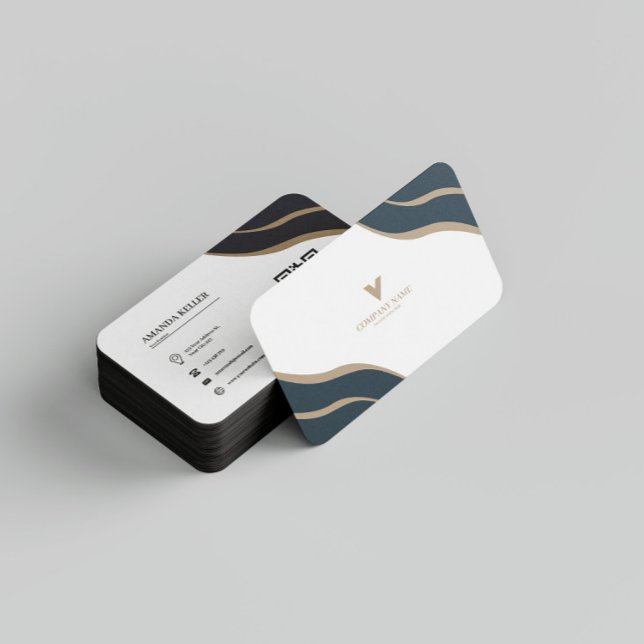 Cartão De Visita Simples Moderno Minimalista (Criador carregado)