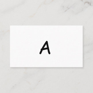 Cartão De Visita simples monograma minimalista moderno elegante bra