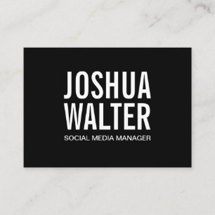 Cartão De Visita Simples Negrito