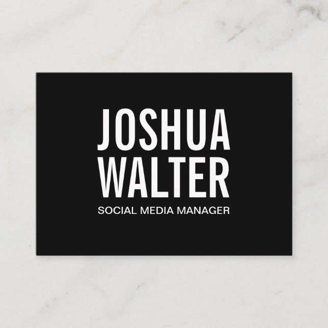 Cartão De Visita Simples Negrito (Frente)