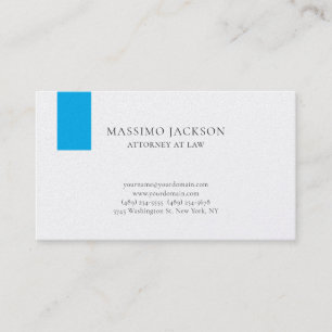 Cartão de Visita Simples Pearl Unique Attorney at