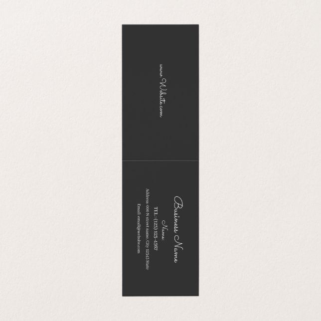 CARTÃO DE VISITA SIMPLES PERSONALIZADO (Exterior Desdobrado)