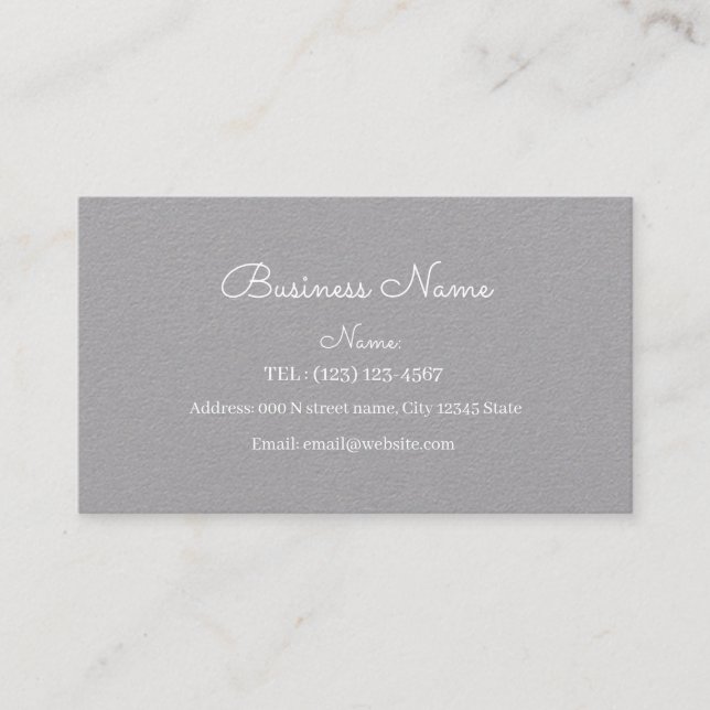 CARTÃO DE VISITA SIMPLES PERSONALIZADO (Frente)