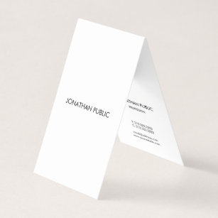 Cartão De Visita Simples profissionais minimalistas elegantes