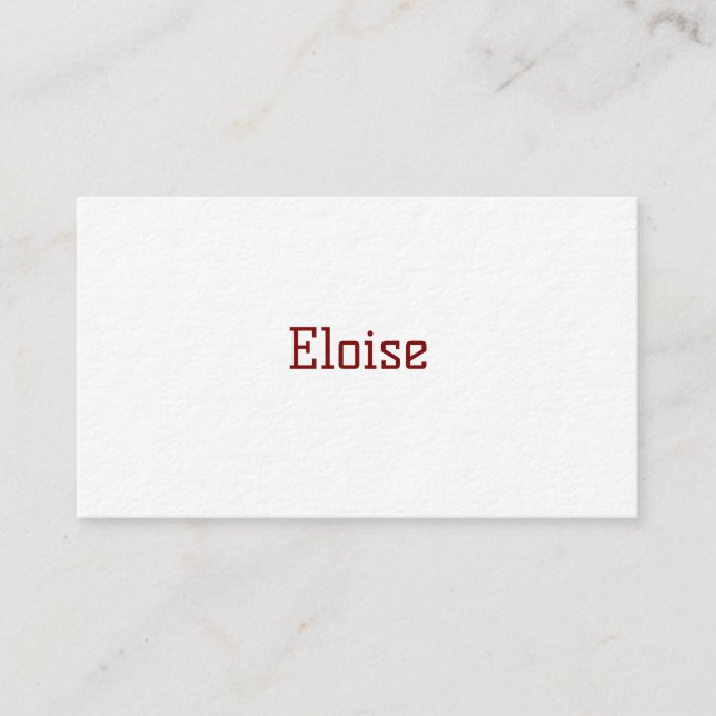 Cartão de Visita Simples Profissional (Frente)