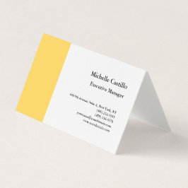 Cartão De Visita Simples profissional de Linen Premium