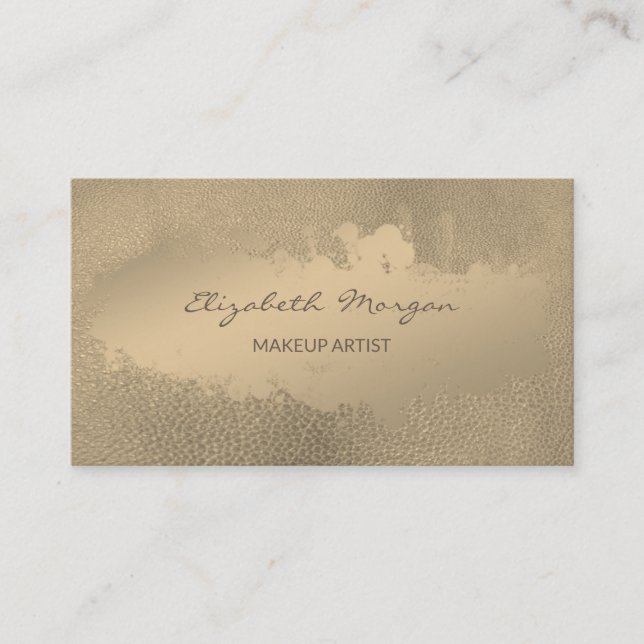 Cartão De Visita Simples Profissional, Traço De Tinta, Olho De Cour (Frente)