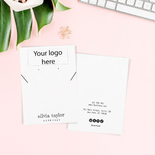 Cartão De Visita Simples sua placa de exibição do colar de logotipo