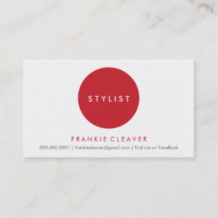 CARTÃO DE VISITA SIMPLES:: vermelho corajoso do