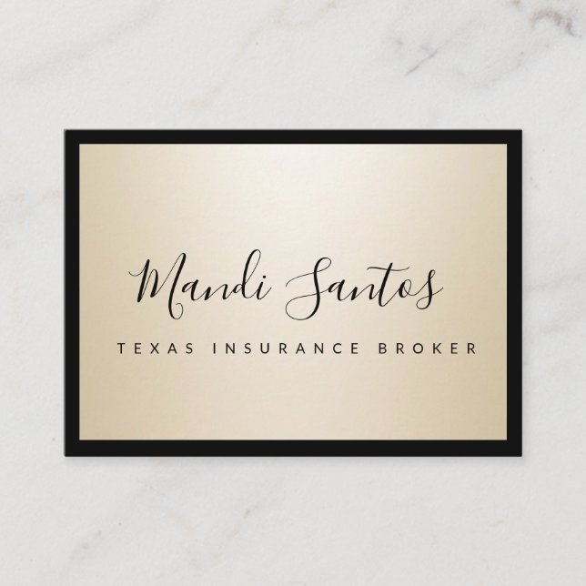 CARTÃO DE VISITA SIMPLESMENTE CHAMPAGNE (Frente)