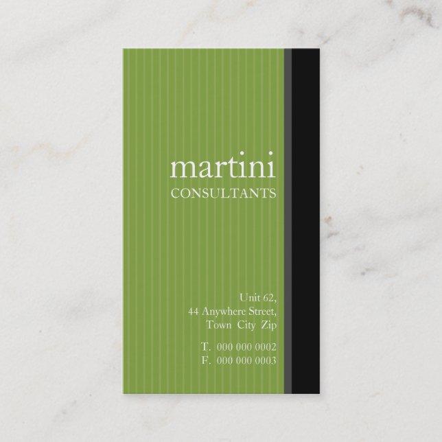 CARTÃO DE VISITA: simplesmente elegante 3 (Frente)