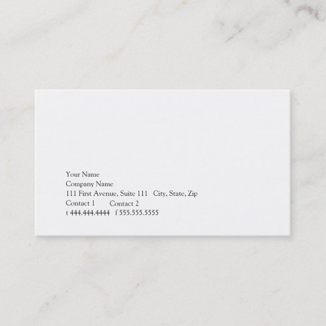 Cartão De Visita Simplicidade (Frente)