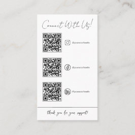 Cartão De Visita Sinal De Código Qr Para Pequenas Empresas.Sinal De