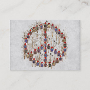 Cartão De Visita Sinal de paz do escaravelho