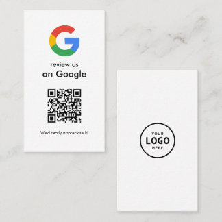 Cartão De Visita Sinal de QR Code do Google para Análise Moderna pa