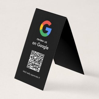 Cartão De Visita Sinal de QR Code do Google para Avaliar Negócios M