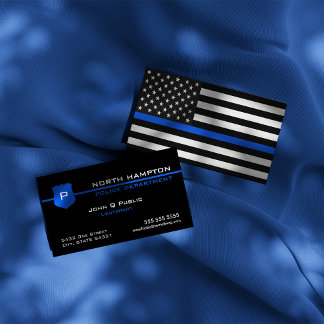 Cartão De Visita Sinalizador Americano Thin Blue Line
