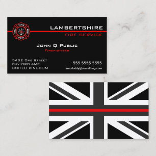 Cartão De Visita Sinalizador Fino Red Line UK