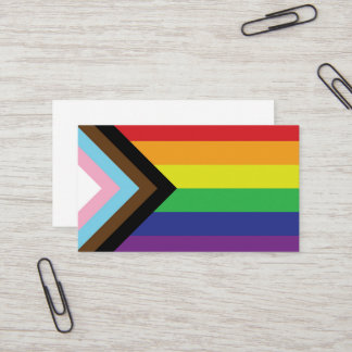 Cartão De Visita Sinalizador LGBTQIA Progressivo