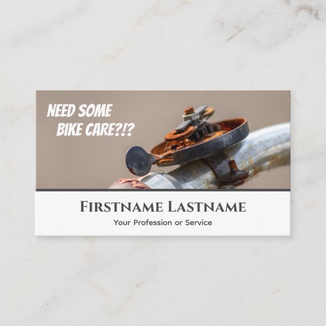 Cartão De Visita Sininho irritado de bicicleta para Compradas de re (Frente)