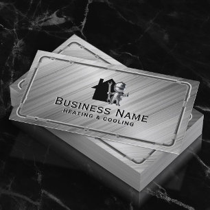 Cartão De Visita Sistema de refrigeração por aquecimento doméstico