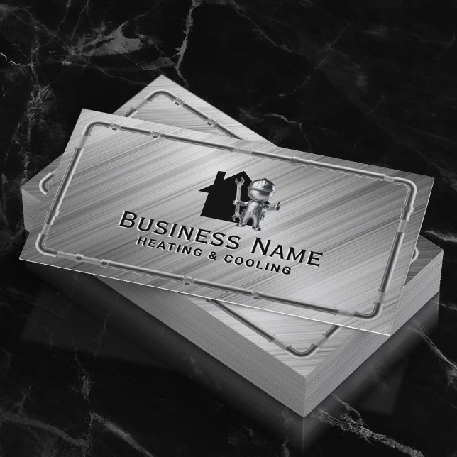 Cartão De Visita Sistema de refrigeração por aquecimento doméstico  (Criador carregado)