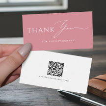 Site de QR Code de Agradecimento Rosa Empoeirado