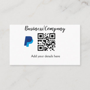 Cartão De Visita site simples de empresa de negócios código de barr