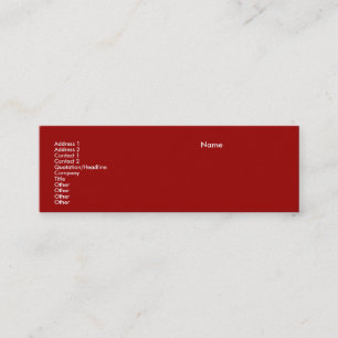 Cartão de visita Skinny