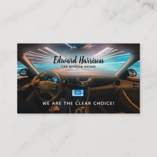 Cartão De Visita Slogan do reparo da janela de carro