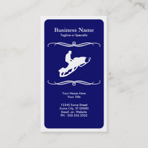 Cartão De Visita snowmobile da modificação